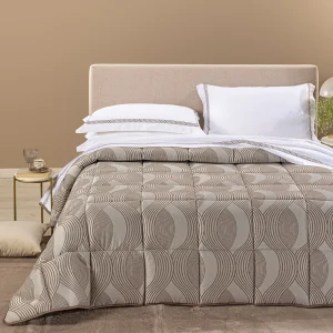 Trapunta Matrimoniale In Raso Jacquard Amber - Caleffi